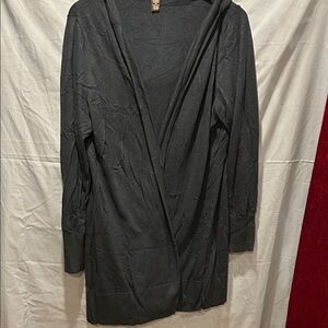 Navy Hooded Cardigan